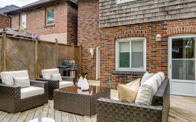 Outdoor space designed for quiet afternoons and casual gatherings.