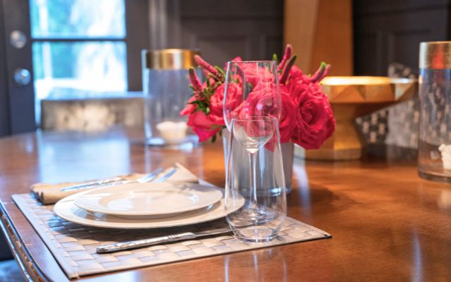 Elegant dining table prepared for guests at Atelier 1941