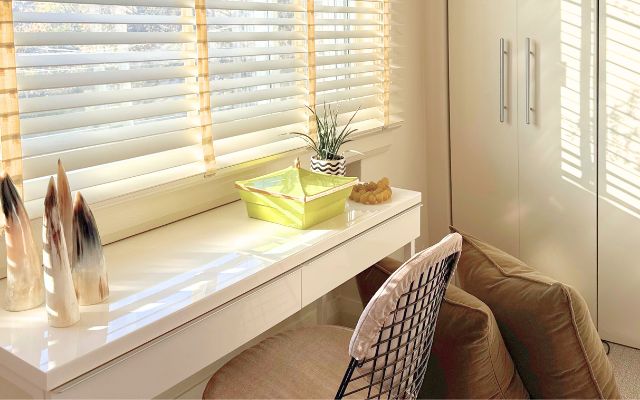 Desk space for longer, more productive stays.